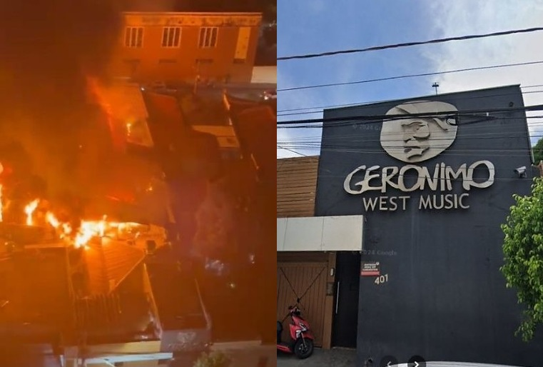 Incêndio de grandes proporções atinge casa noturna Gerônimo 