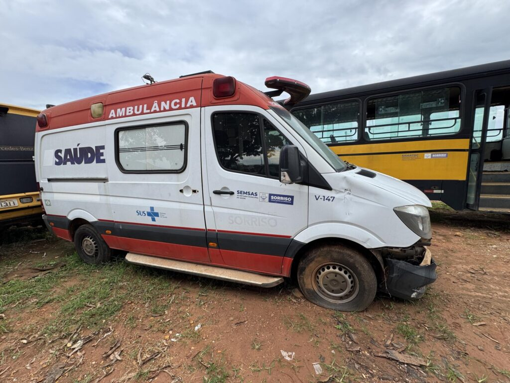 Prefeitura de Sorriso leiloa 47 lotes com veículos, máquinas
