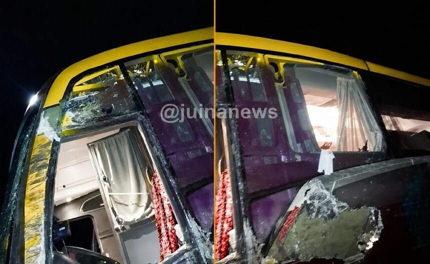 Ônibus com pacientes do interior de MT se envolve em acident